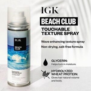 Travel Size IGK Beach Club Texture Spray NWT